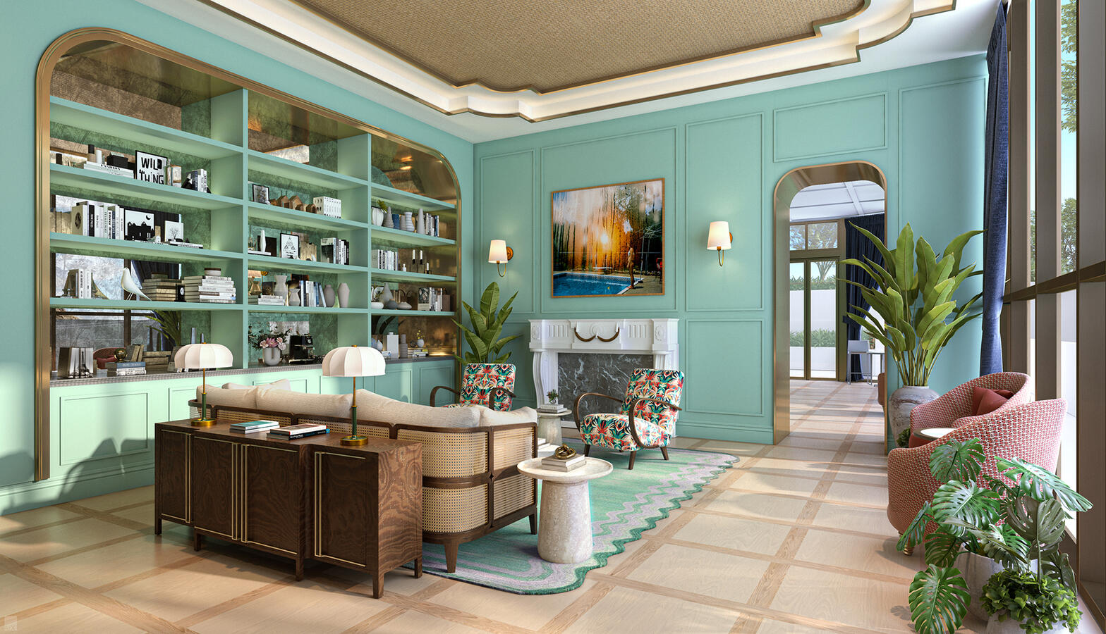 Contemporary Lobby